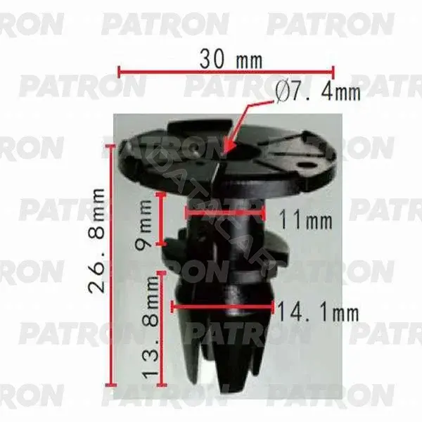 Клипсы, фиксаторы, зажимы PATRON P37-0339