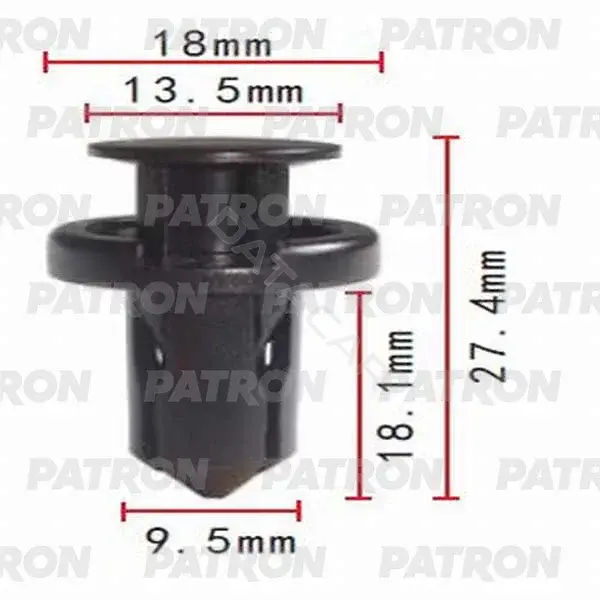 Клипсы, фиксаторы, зажимы PATRON P37-0341