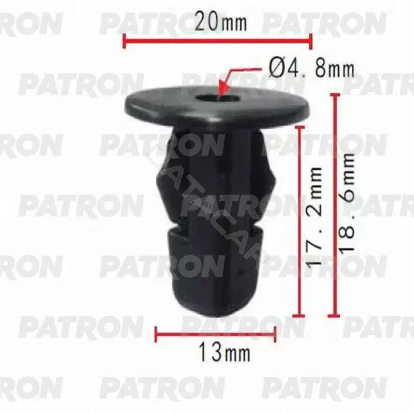 Клипсы, фиксаторы, зажимы PATRON P37-0348