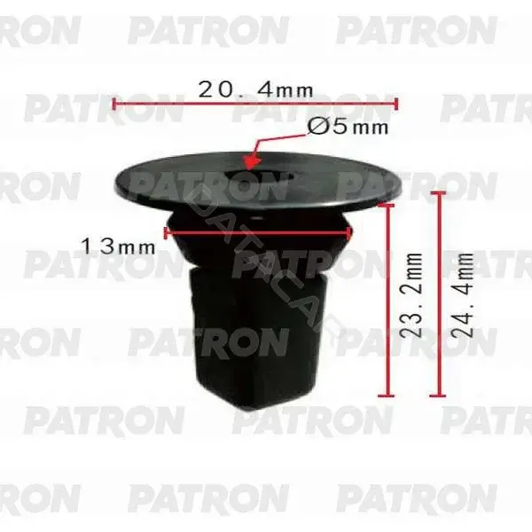 Клипсы, фиксаторы, зажимы PATRON P37-0349