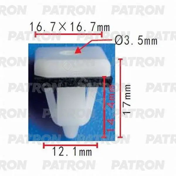 Клипсы, фиксаторы, зажимы PATRON P37-0380