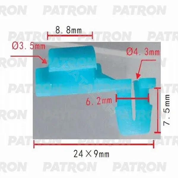 Клипсы, фиксаторы, зажимы PATRON P37-0401