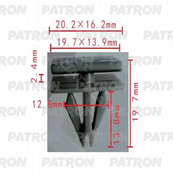 Клипсы, фиксаторы, зажимы PATRON P37-0405