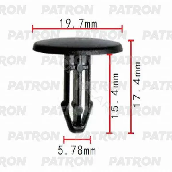Клипсы, фиксаторы, зажимы PATRON P37-0408