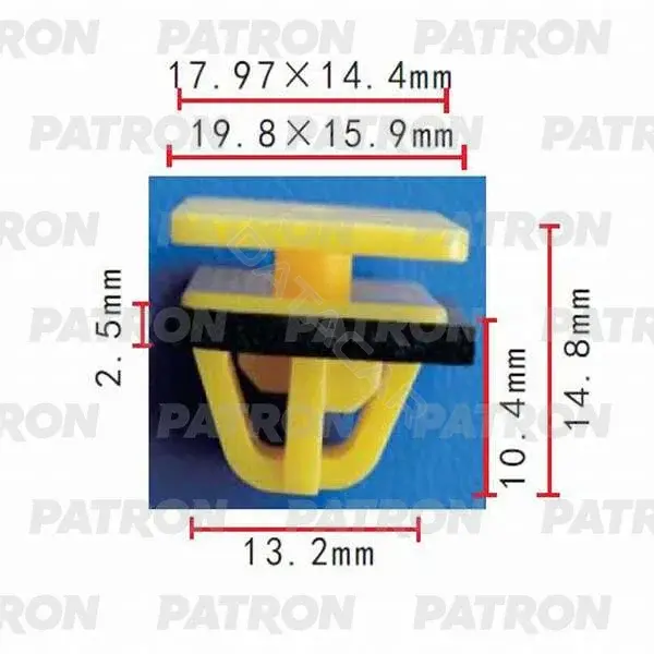 Клипсы, фиксаторы, зажимы PATRON P37-0424