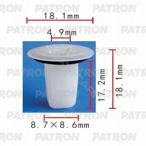 Клипсы, фиксаторы, зажимы PATRON P37-0425