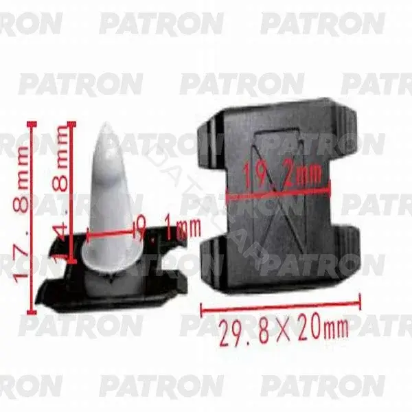 Клипсы, фиксаторы, зажимы PATRON P37-0462