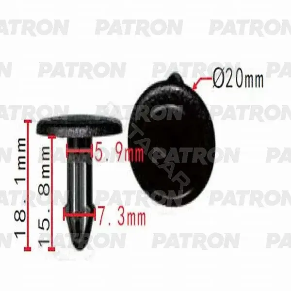 Клипсы, фиксаторы, зажимы PATRON P37-0471