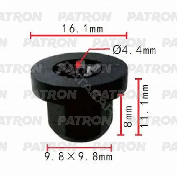 Клипсы, фиксаторы, зажимы PATRON P37-0488