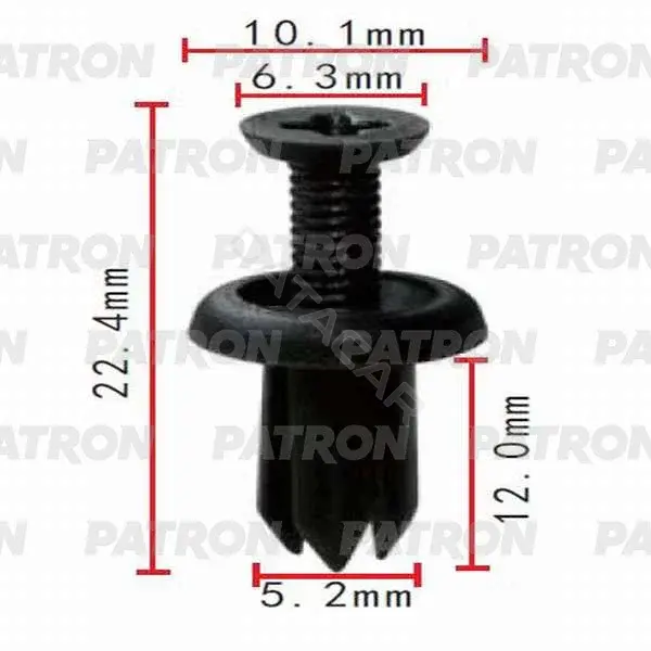 Клипсы, фиксаторы, зажимы PATRON P37-0494