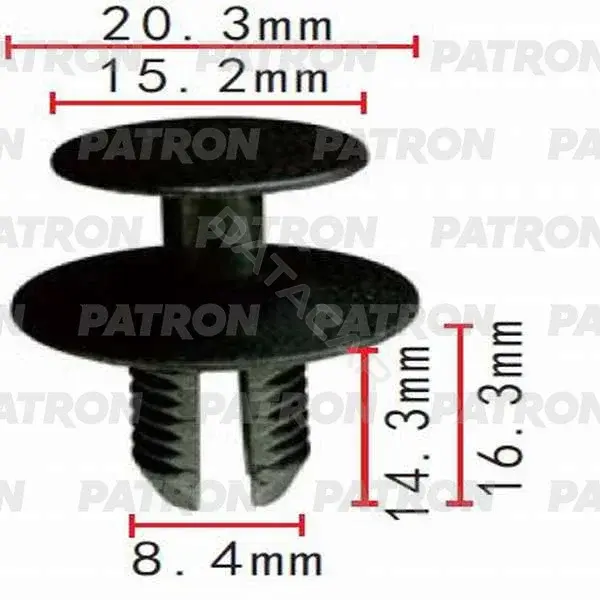 Клипсы, фиксаторы, зажимы PATRON P37-0495