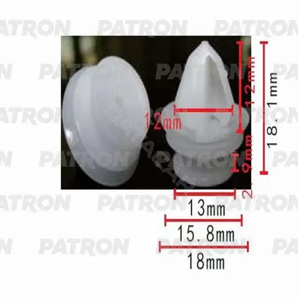 Клипсы, фиксаторы, зажимы PATRON P37-0504