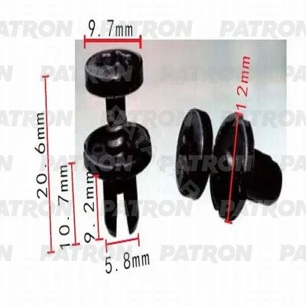Клипсы, фиксаторы, зажимы PATRON P37-0515