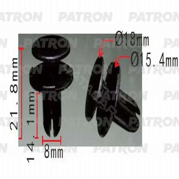 Клипсы, фиксаторы, зажимы PATRON P37-0516