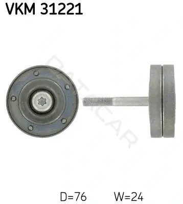 Ролик ремня генератора SKF VKM31221