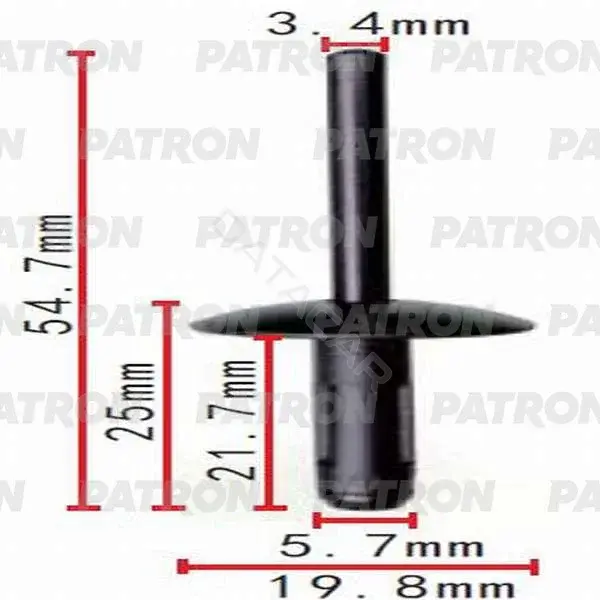 Клипсы, фиксаторы, зажимы PATRON P37-0536
