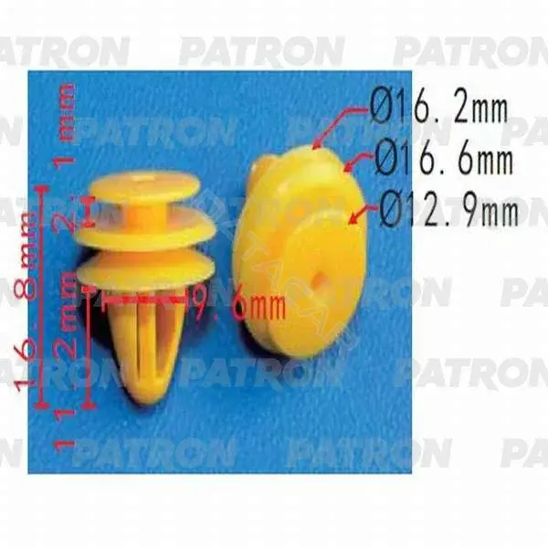 Клипсы, фиксаторы, зажимы PATRON P37-0538