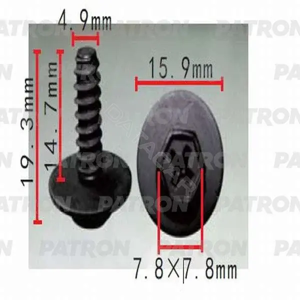 Клипсы, фиксаторы, зажимы PATRON P37-0557