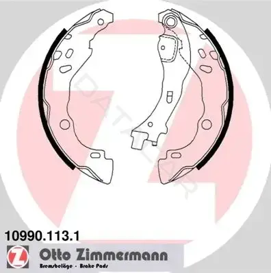 Барабанные колодки ZIMMERMANN 10990.113.1