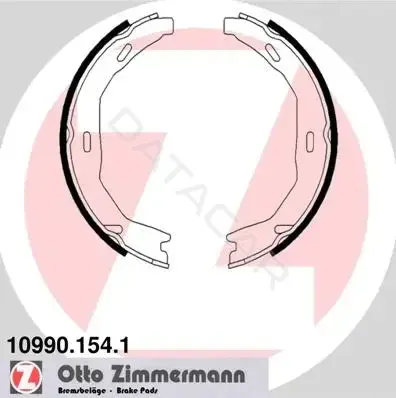 Колодки ручника ZIMMERMANN 10990.154.1