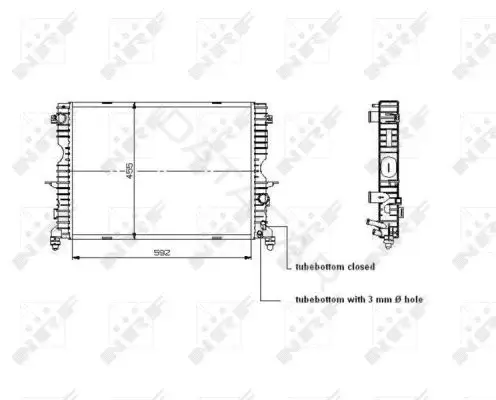 Радиатор охлаждения NRF 509729