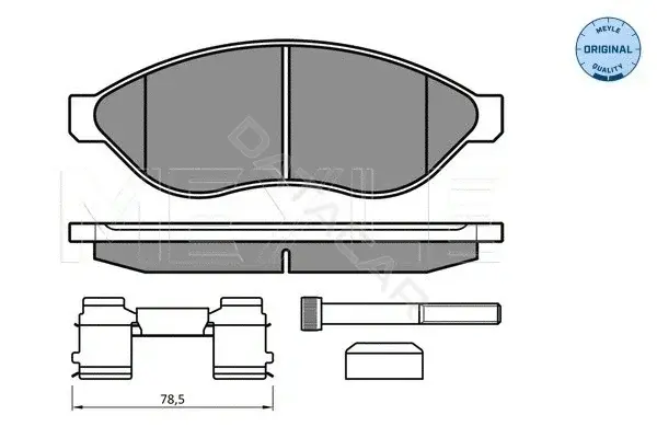 Тормозные колодки MEYLE 0252446819/W2