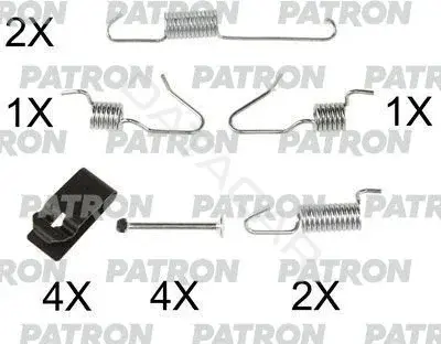 Ремкомплект тормозных колодок PATRON PSRK0107