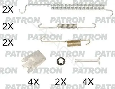 Ремкомплект тормозных колодок PATRON PSRK0192
