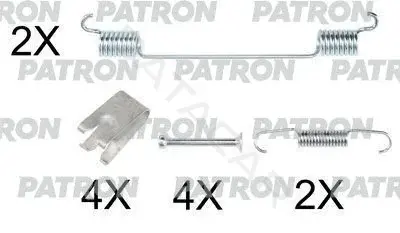 Ремкомплект тормозных колодок PATRON PSRK0200