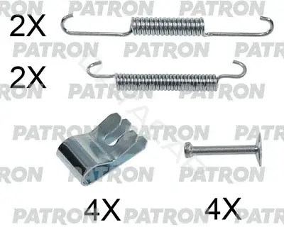 Ремкомплект тормозных колодок PATRON PSRK0217