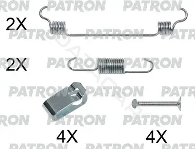 Ремкомплект тормозных колодок PATRON PSRK0223