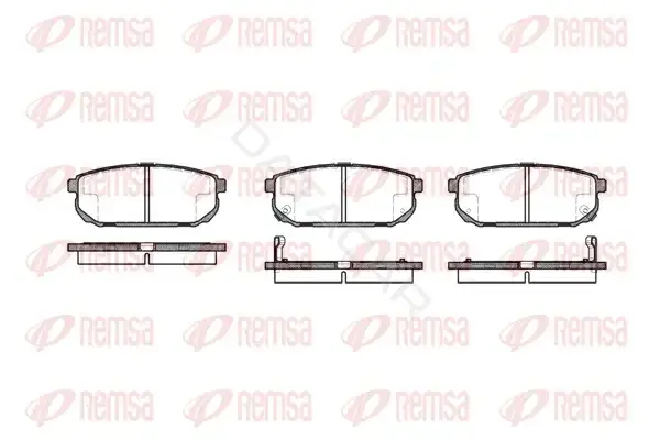 Тормозные колодки REMSA 1042.02