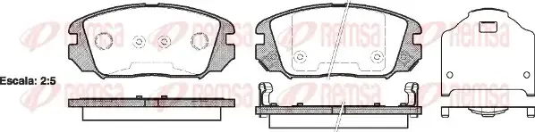 Тормозные колодки REMSA 1204.02