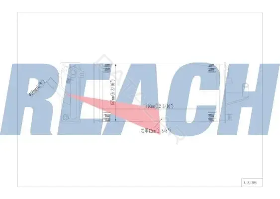 Радиатор печки REACH 1.18.12691