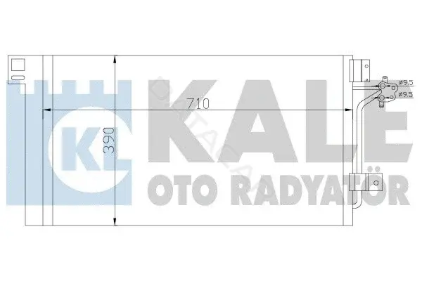 Радиатор кондиционера KALE OTO RADYATÖR 376300
