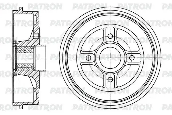 Тормозной барабан PATRON PDR1005