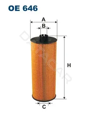 Масляный фильтр FILTRON OE646