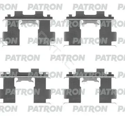 Ремкомплект тормозных колодок PATRON PSRK1233