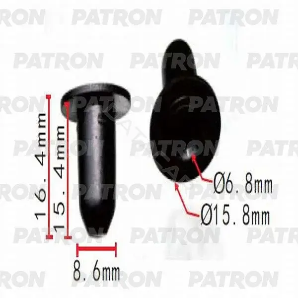 Клипсы, фиксаторы, зажимы PATRON P37-0238