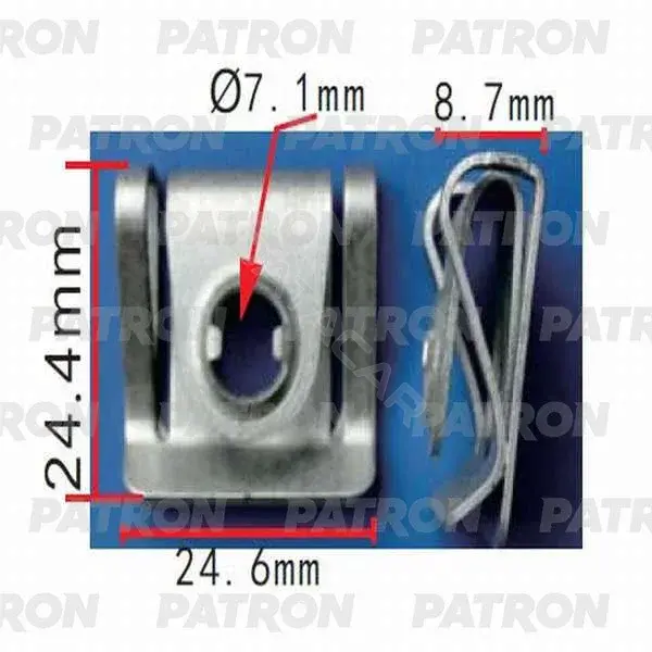 Клипсы, фиксаторы, зажимы PATRON P37-0324A