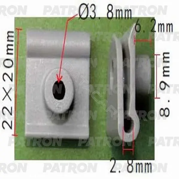 Клипсы, фиксаторы, зажимы PATRON P37-0569