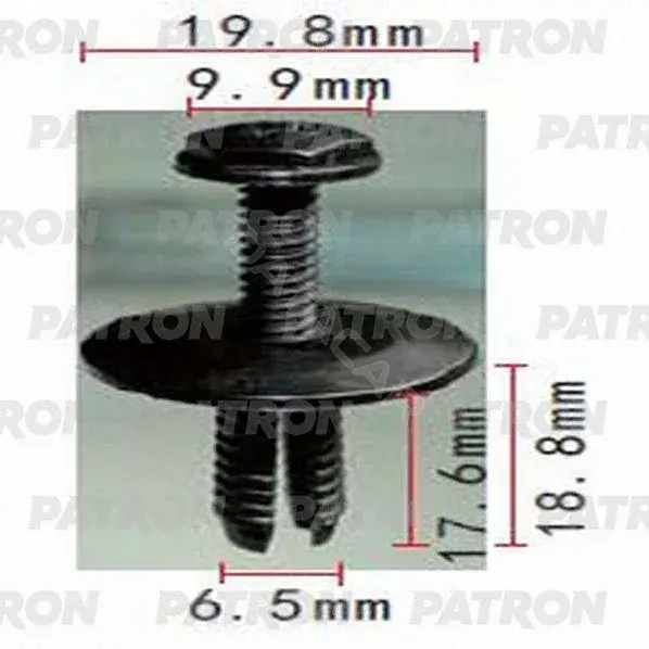 Клипсы, фиксаторы, зажимы PATRON P37-0602