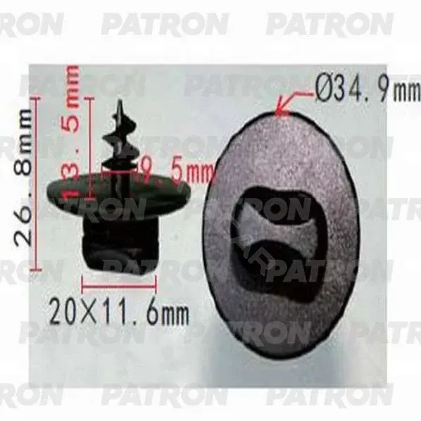 Клипсы, фиксаторы, зажимы PATRON P37-0606