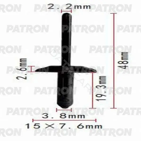 Клипсы, фиксаторы, зажимы PATRON P37-0627