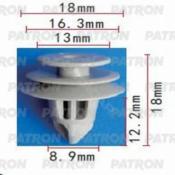 Клипсы, фиксаторы, зажимы PATRON P37-0652