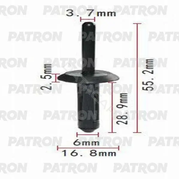 Клипсы, фиксаторы, зажимы PATRON P37-0712