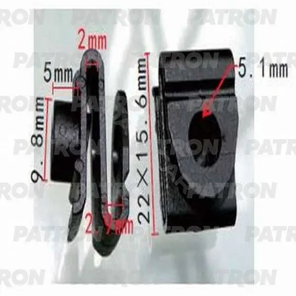 Клипсы, фиксаторы, зажимы PATRON P37-0905