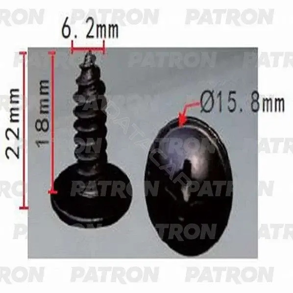 Клипсы, фиксаторы, зажимы PATRON P37-0907