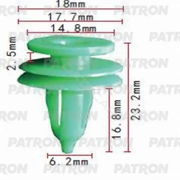 Клипсы, фиксаторы, зажимы PATRON P37-0930