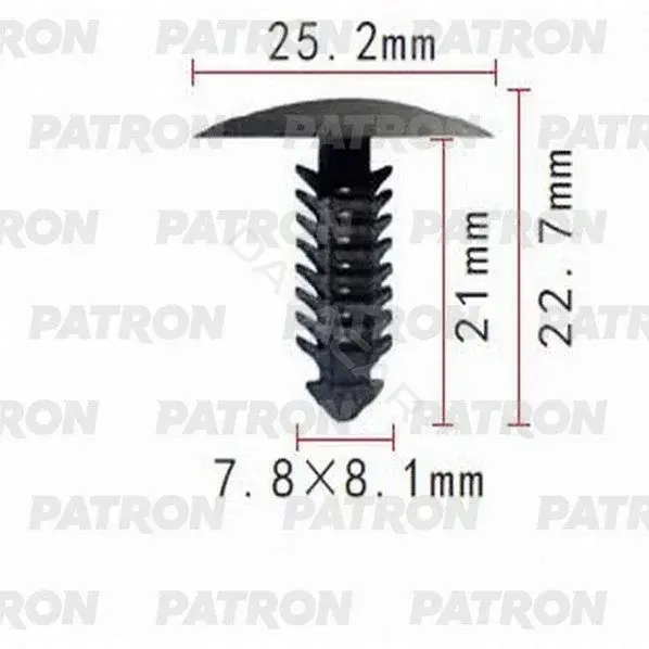 Клипсы, фиксаторы, зажимы PATRON P37-0933